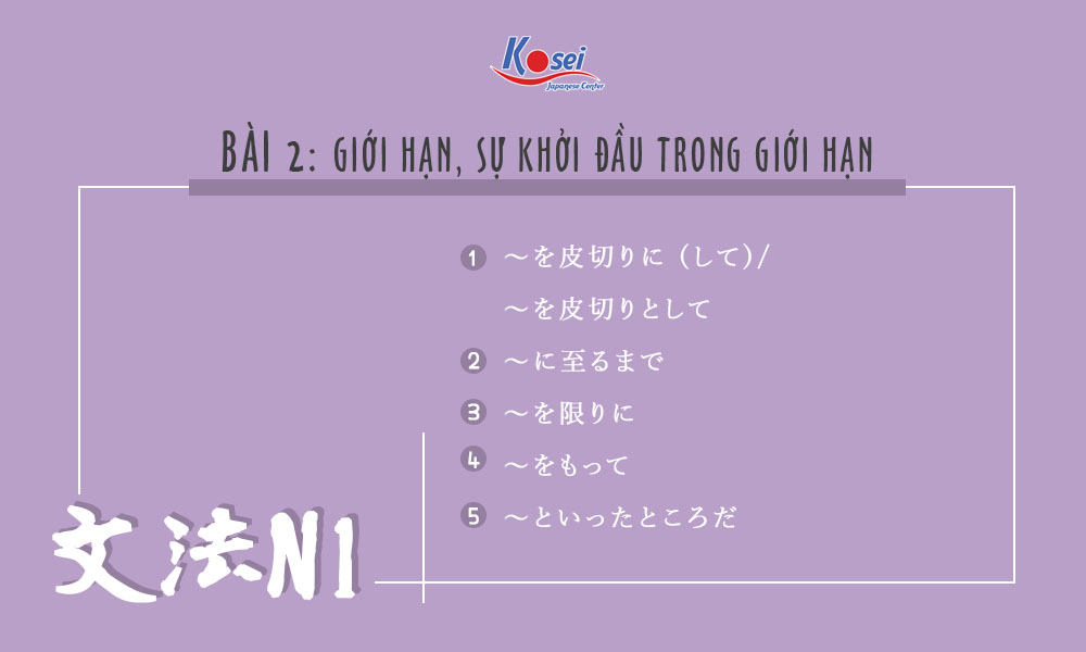 ngữ pháp n1 bài 2